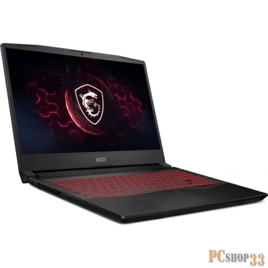 Ноутбук MSI Pulse GL66 12UDK-697RU Core i7 12700H 16Gb SSD512Gb NVIDIA GeForce RTX 3050 Ti 4Gb 15.6 IPS FHD (1920x1080) Windows 11 Home grey WiFi BT Cam
