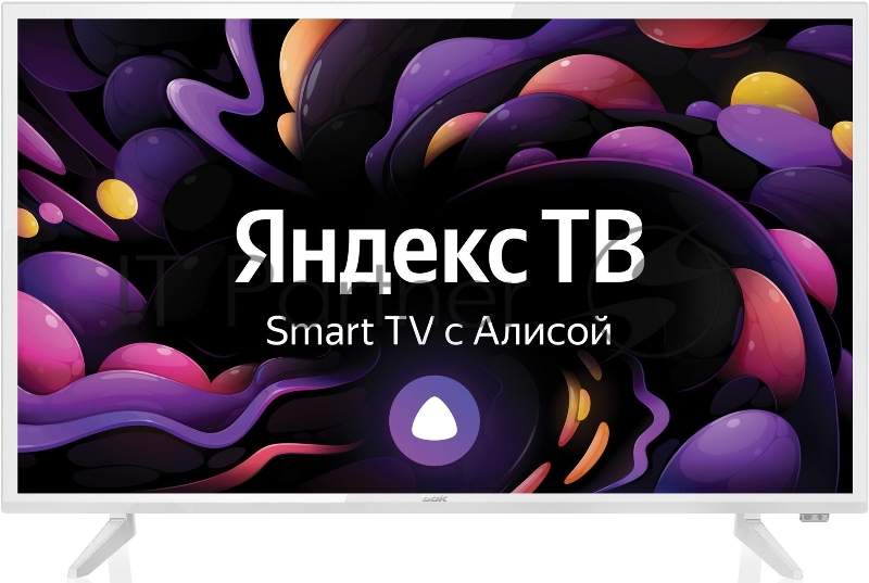 Телевизор LED BBK 32 32LEX-7288/TS2C Яндекс.ТВ белый HD 50Hz DVB-T DVB-T2 DVB-C DVB-S DVB-S2 WiFi Smart TV (RUS)