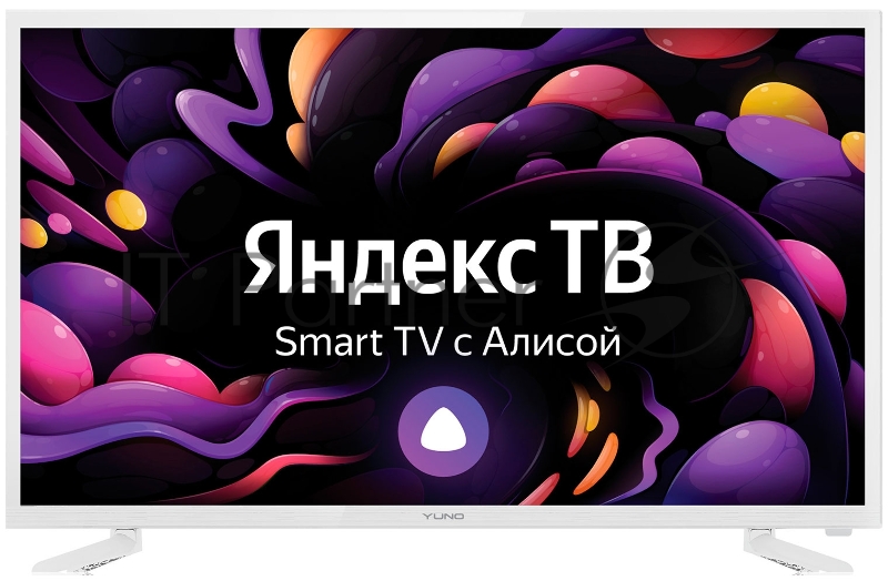 Телевизор LED Yuno 31.5 ULX-32TCSW2234 Яндекс.ТВ белый HD 50Hz DVB-T2 DVB-C DVB-S2 USB WiFi Smart TV (RUS)