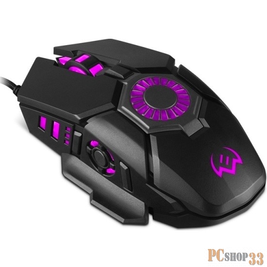 Игровая мышь SVEN RX-G880 чёрная (7 кнопок, 7000 dpi, USB, вентилятор, RGB подсветка )