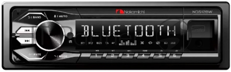 Автомагнитола Nakamichi NQ512BW 1DIN 4x50Вт