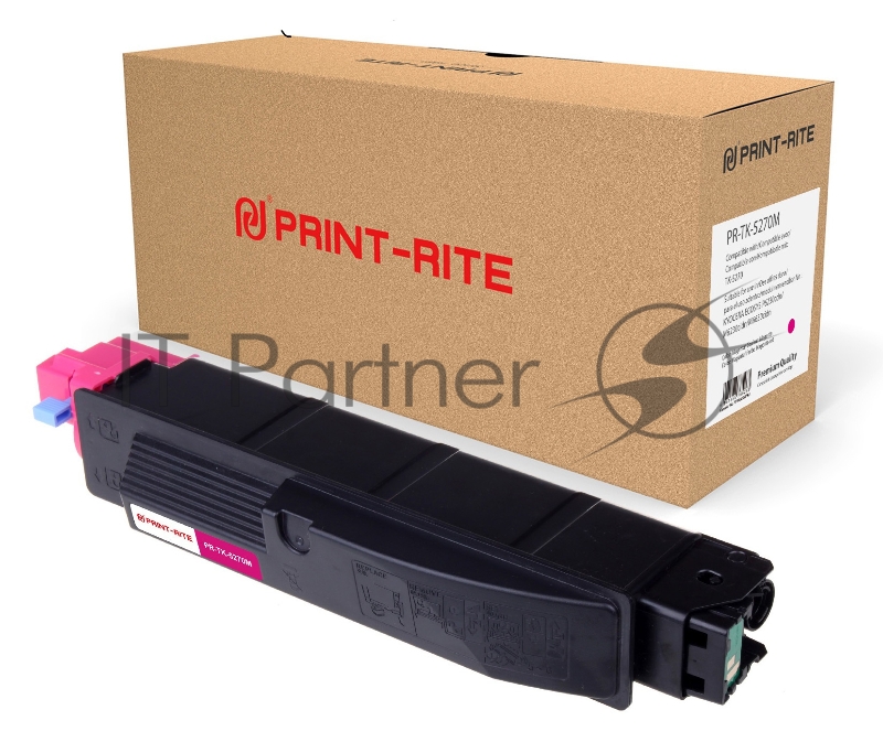Картридж лазерный Print-Rite TFKAMSMPRJ PR-TK-5270M TK-5270M пурпурный (6000стр.) для Kyocera Ecosys P6230cdn/M6230cidn/M6630cidn
