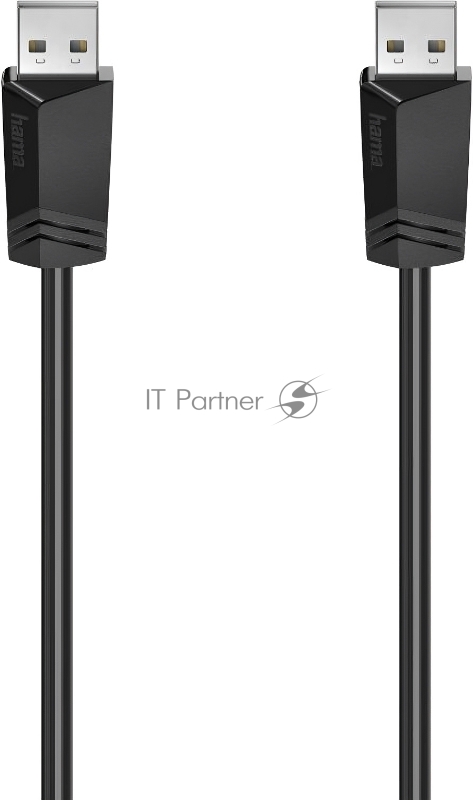 Кабель Hama H-200601 00200601 ver2.0 USB (m) USB A(m) 1.5м черный