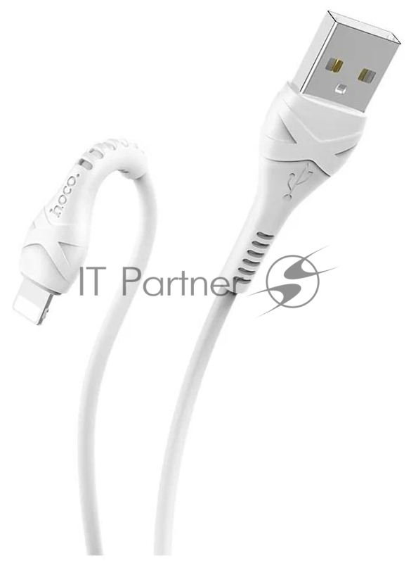 Кабель USB HOCO X37 Cool, USB - Lightning, 2.4А, 1м, белый