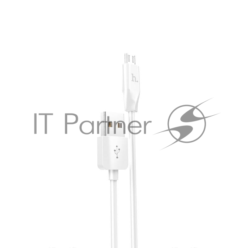 Кабель USB HOCO X1 Rapid, USB - Micro USB, 2.1А, 1м, белый