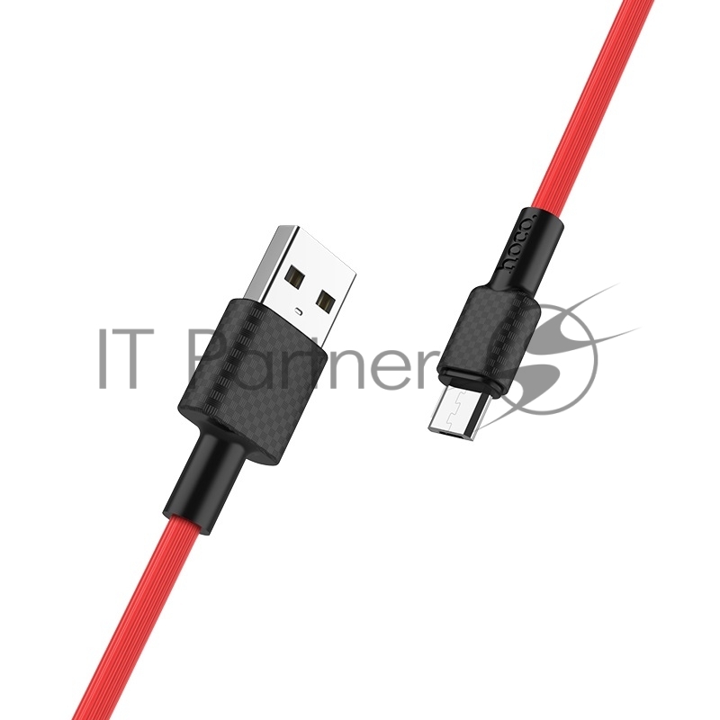 Кабель USB HOCO X29 Superior, USB - Micro USB, 2.0А, 1м, красный