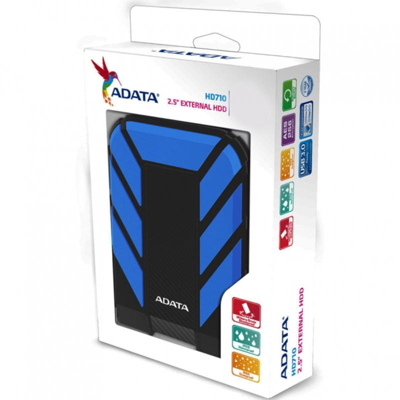 Внешний жесткий диск 2TB A-DATA HD710 Pro, 2,5 , USB 3.0, синий