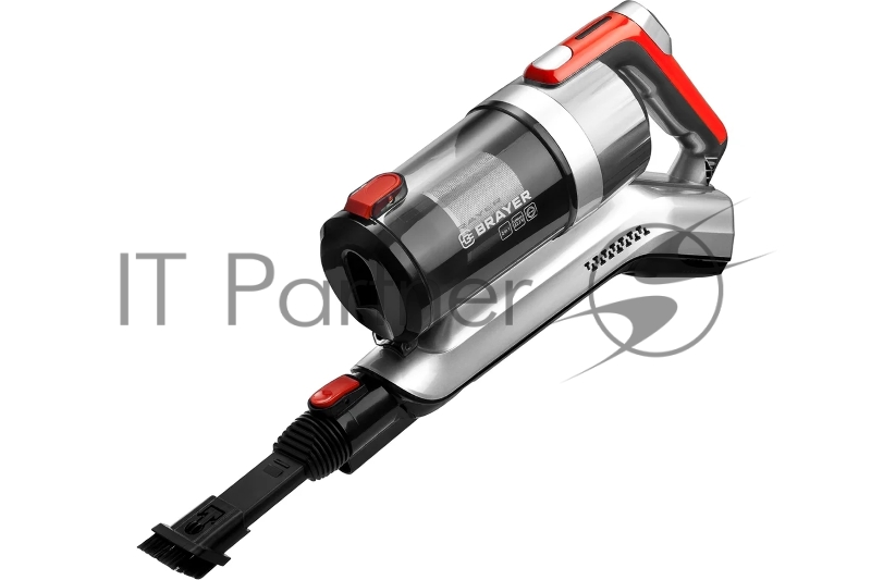 Пылесос BRAYER BR4267, 2 в 1, 120Вт, DCмотор, 0,5л,бат.22,2В, турбощетка с LED, 45 мин