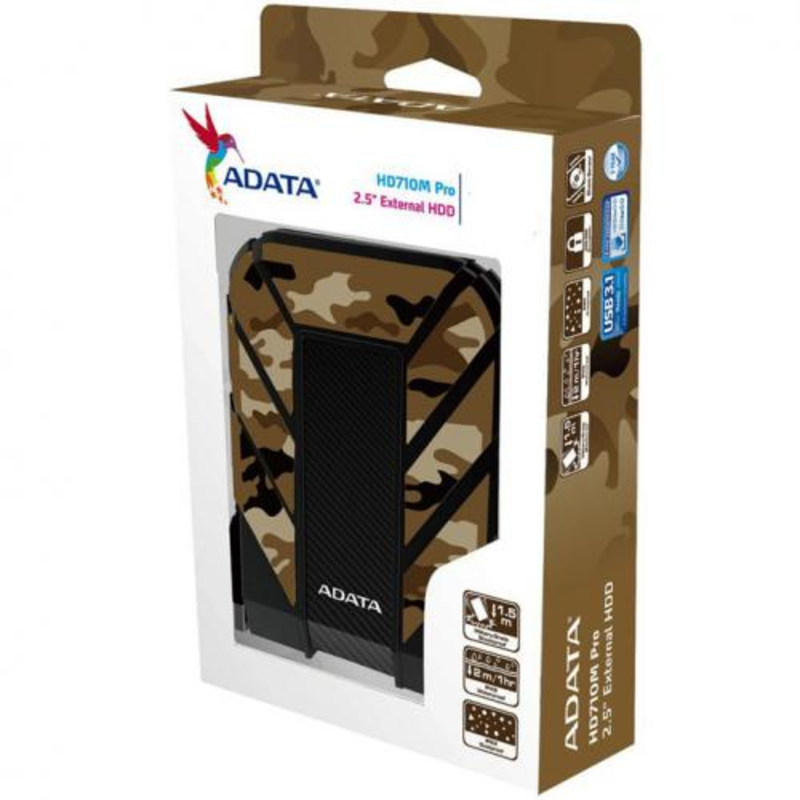 Внешний жесткий диск 1Tb Adata AHD710MP-1TU31-CCF Pro DashDrive Durable черный/зеленый (2.5 USB3.0)