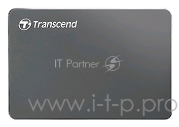 Внешний жесткий диск 1TB Transcend StoreJet 25C3, 2.5, USB 3.0, Extra Slim, стальной, Серый