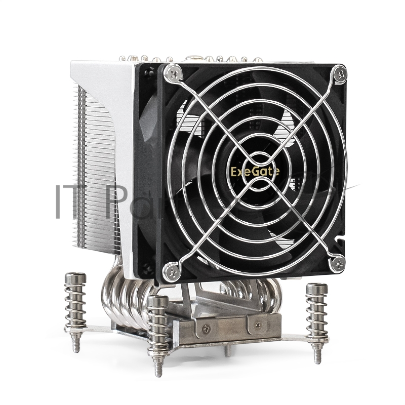 Кулер ExeGate EX293434RUS ESNK-P0051AP4.PWM.4U.115x.Cu (Al+Cu, 4U, 5 тепл. трубок, LGA1150/1151/1155/1156/1200, TDP 165W, Fan 75mm, PWM, 1900-3800RPM, 2 ball bearing, 4pin, 44db, 650г, на винтах, с термопастой, Retail box)