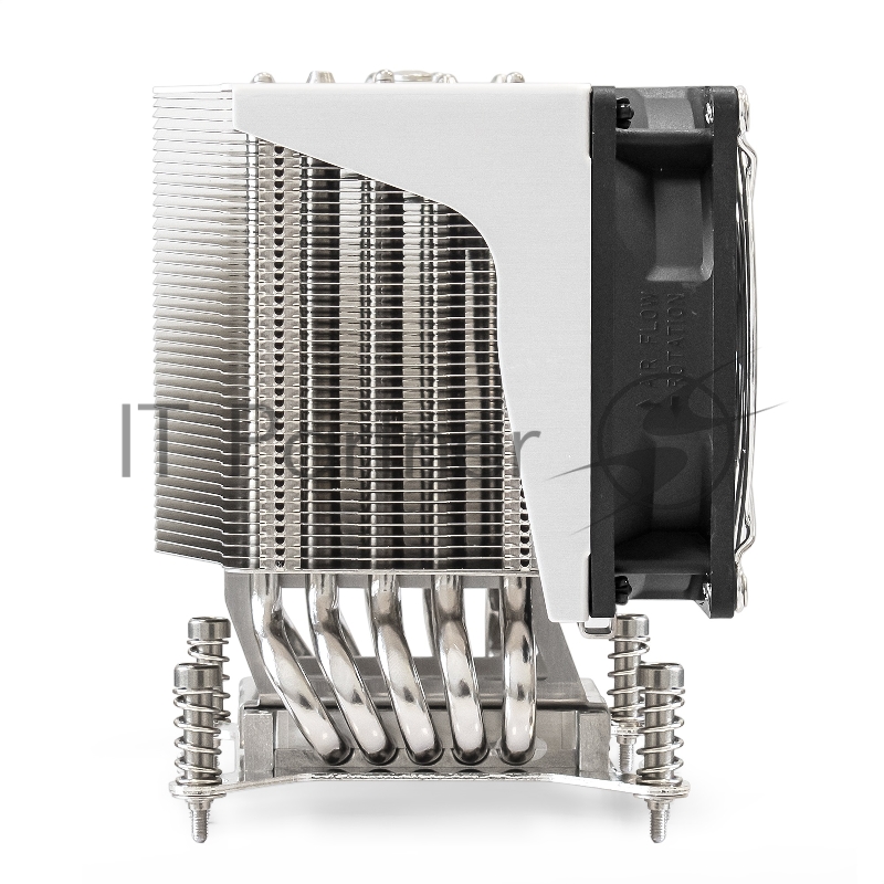 Кулер ExeGate EX293434RUS ESNK-P0051AP4.PWM.4U.115x.Cu (Al+Cu, 4U, 5 тепл. трубок, LGA1150/1151/1155/1156/1200, TDP 165W, Fan 75mm, PWM, 1900-3800RPM, 2 ball bearing, 4pin, 44db, 650г, на винтах, с термопастой, Retail box)