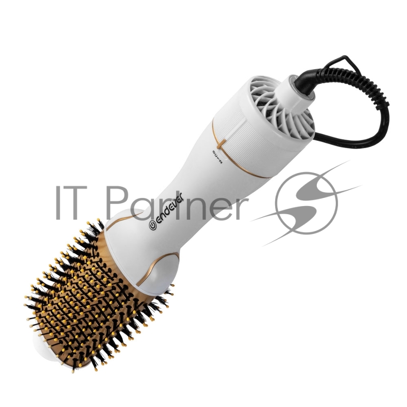 Стайлер Endever Aurora-500 Мощность 1200 Вт, цвет белый, 3 режима температуры и скорости, керамическое покрытие