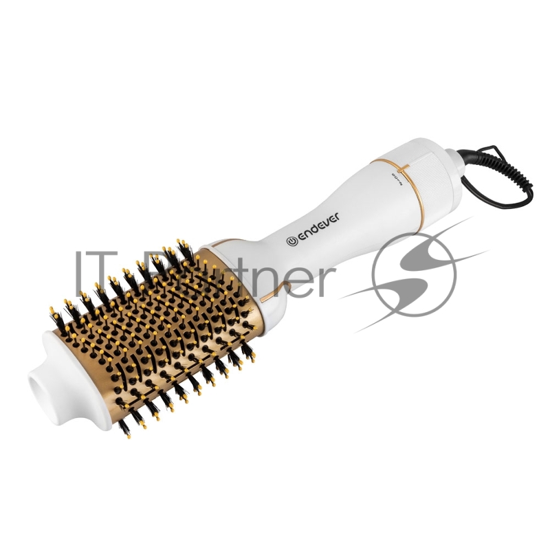 Стайлер Endever Aurora-500 Мощность 1200 Вт, цвет белый, 3 режима температуры и скорости, керамическое покрытие