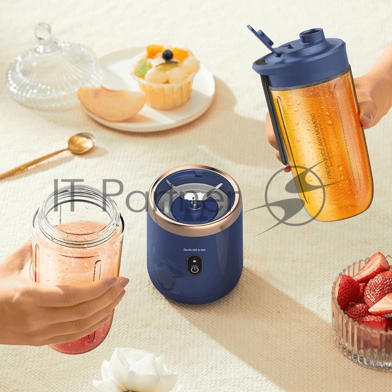 Портативный блендер deerma Juice blender DEM-NU06 Blue