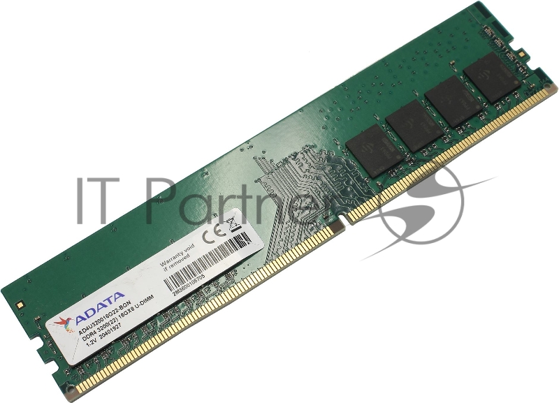 Память DDR4 16Gb 3200MHz A-Data AD4U320016G22-BGN OEM PC4-25600 CL22 DIMM 288-pin 1.2В single rank