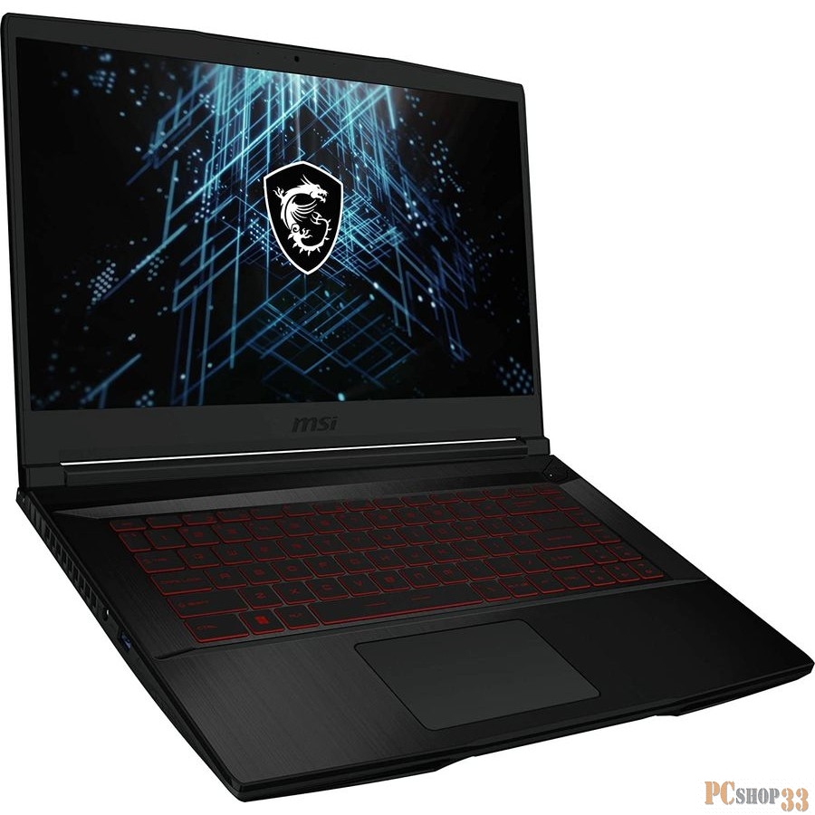 Ноутбук MSI GF63 12HW-005XRU Core i5 12450H 16Gb SSD512Gb Intel Arc A370M 4Gb 15.6 IPS FHD (1920x1080) Free DOS black WiFi BT Cam