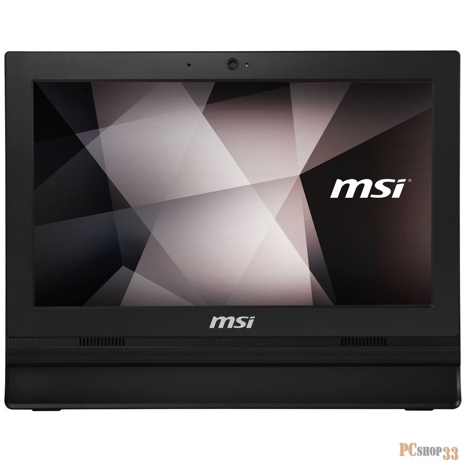 Моноблок MSI Pro 16T 10M-226XRU 15.6 HD Touch Cel 5205U (1.9) 8Gb SSD250Gb HDG CR noOS GbitEth WiFi BT 65W клавиатура мышь Cam черный 1366x768