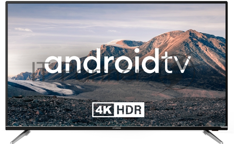 Телевизор LED Hyundai 50 H-LED50BU7008 Android TV черный 4K Ultra HD 60Hz DVB-T2 DVB-C DVB-S2 USB WiFi Smart TV