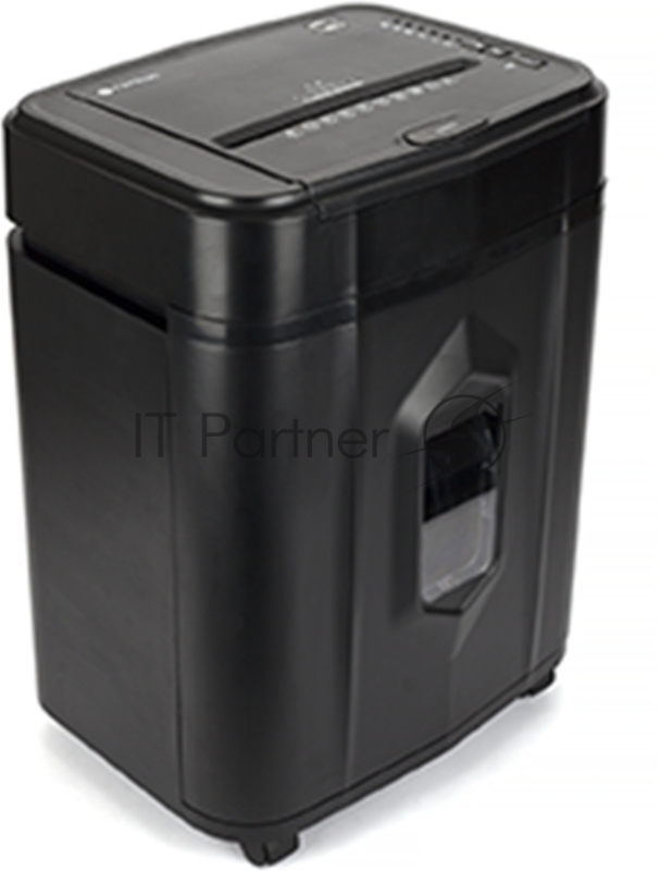 Шредер Heleos АП23-4 черный с автоподачей (секр.P-4) фрагменты 145лист. 23лтр. скрепки скобы пл.карты