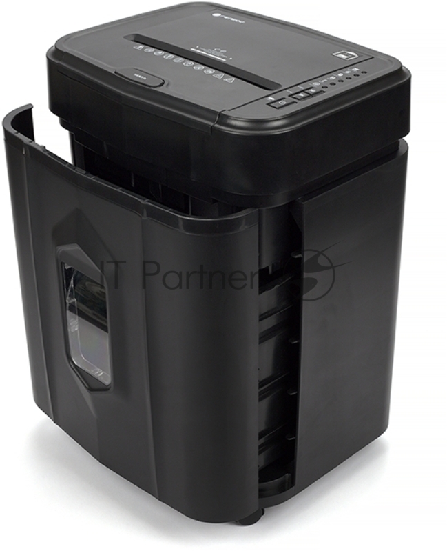 Шредер Heleos АП23-4 черный с автоподачей (секр.P-4) фрагменты 145лист. 23лтр. скрепки скобы пл.карты