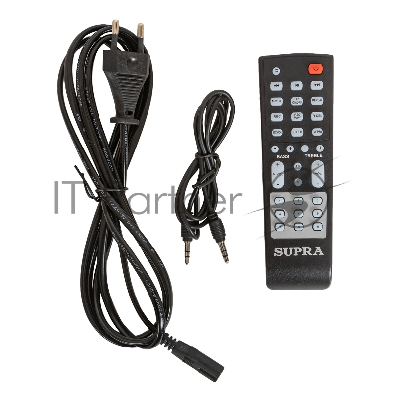 Минисистема Supra SMB-1200 черный 1200Вт FM USB BT SD