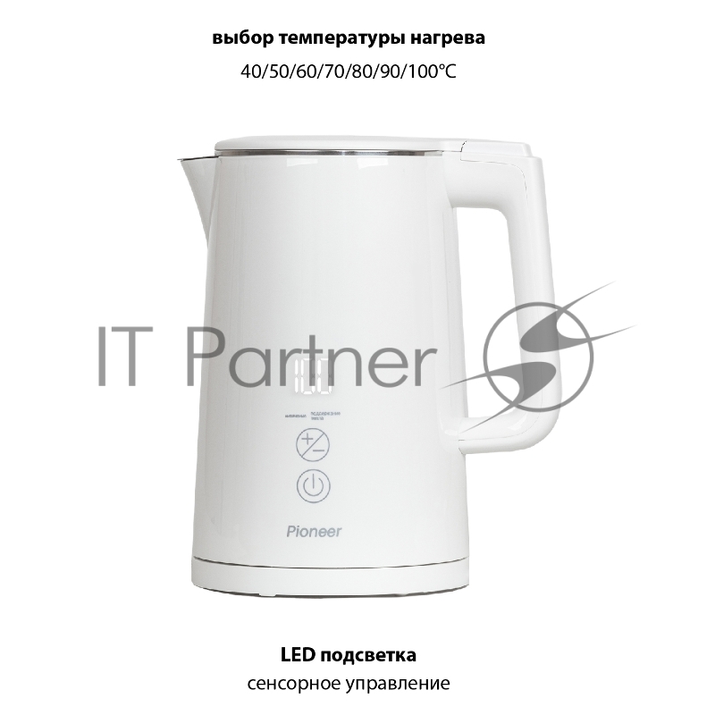 Чайник (металл) Pioneer KE577M white