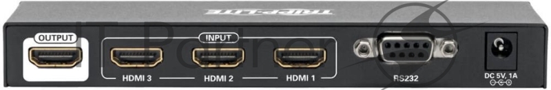 Сплиттер аудио-видео Tripplite B119-003-UHD 3xHDMI (f)/HDMI (f) 1м. феррит.кольца Позолоченные контакты черный