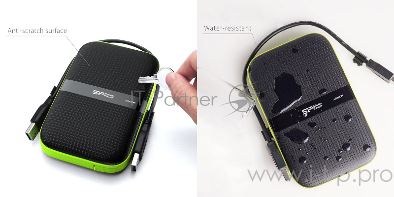 Жесткий диск Silicon Power USB 3.0 2Tb A60 SP020TBPHDA60S3K Armor 2.5 черный