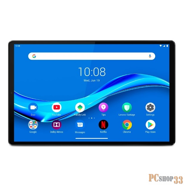 Планшет Lenovo Tab M10 Plus TB-X606X Helio P22T (2.3) 8C RAM4Gb ROM64Gb 10.3 IPS 1920x1200 3G 4G Android 9.0 Pie серый металлик 8Mpix 5Mpix BT GPS WiFi Touch microSD 256Gb 5000mAh