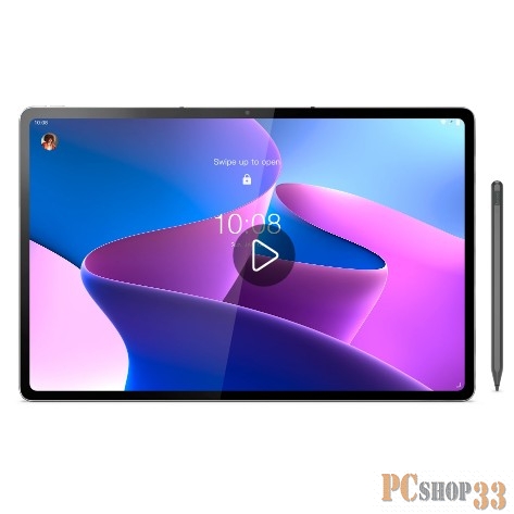 Планшет Lenovo Tab P12 Pro TB-Q706F Snapdragon 870 (2.2) 8C RAM6Gb ROM128Gb 12.6 AMOLED 2560x1600 Android 11 темно-серый 13Mpix 8Mpix BT WiFi Touch microSD 1Tb 10200mAh