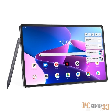 Планшет Lenovo Tab P12 Pro TB-Q706F Snapdragon 870 (2.2) 8C RAM6Gb ROM128Gb 12.6 AMOLED 2560x1600 Android 11 темно-серый 13Mpix 8Mpix BT WiFi Touch microSD 1Tb 10200mAh