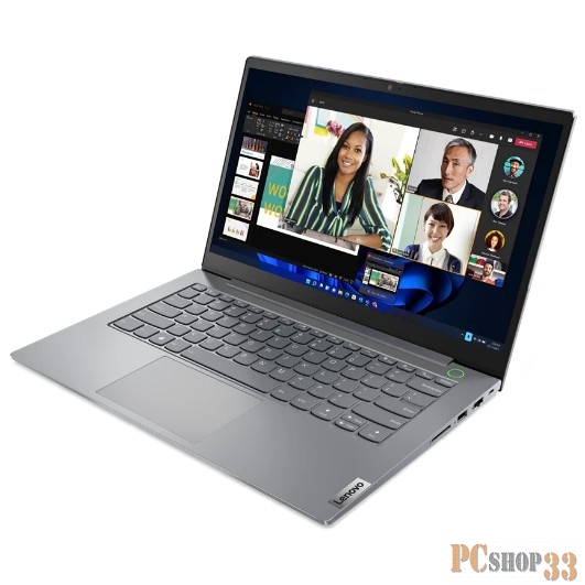 Ноутбук 14 IPS FHD Lenovo Thinkbook 14 G4 IAP grey (Core i5 1235U/16Gb/512Gb SSD/noDVD/VGA int/FP/no OS) (21DH001ARU)