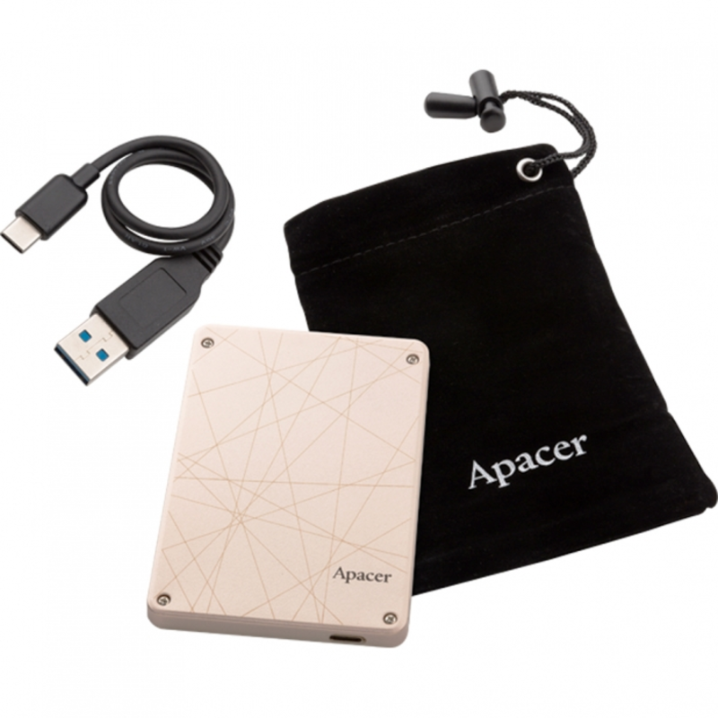 Жесткий диск SSD 2.5 240GB Apacer AS720 External SSD AP240GAS720-1 USB 3.1 Gen 2 Type-C & SATA 6Gb/