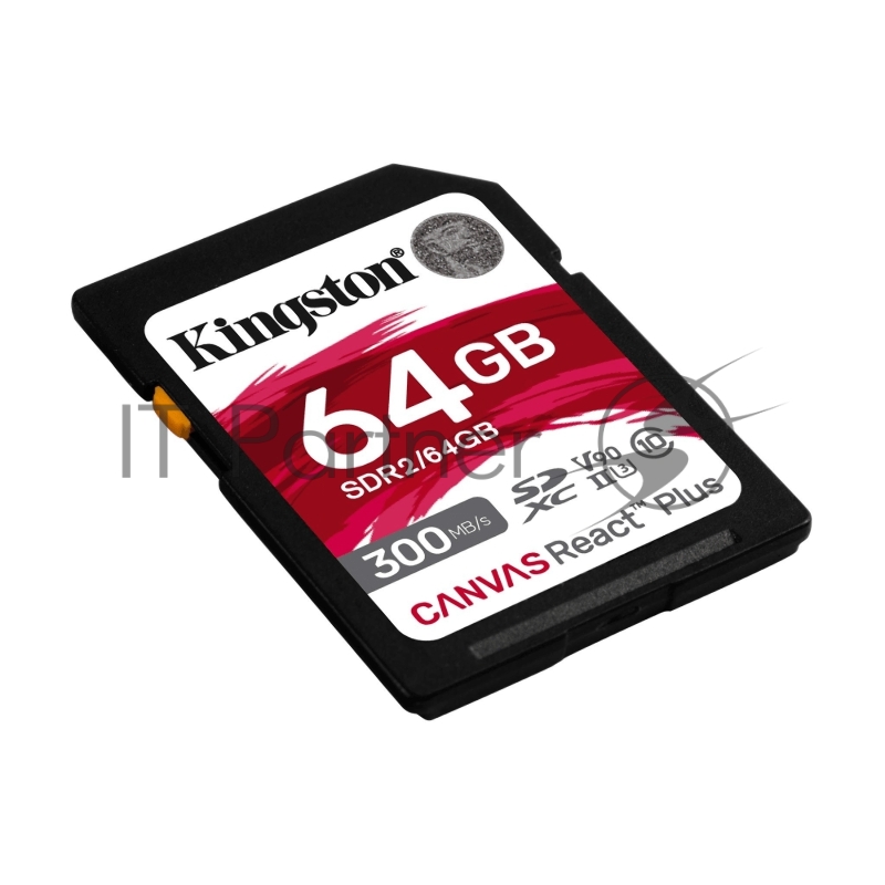Флеш карта SDHC 64Gb Kingston SDHC, UHS-I Class U3 V90, чтение: 300Мб/с, запись: 260Мб/с <SDR2/64GB>