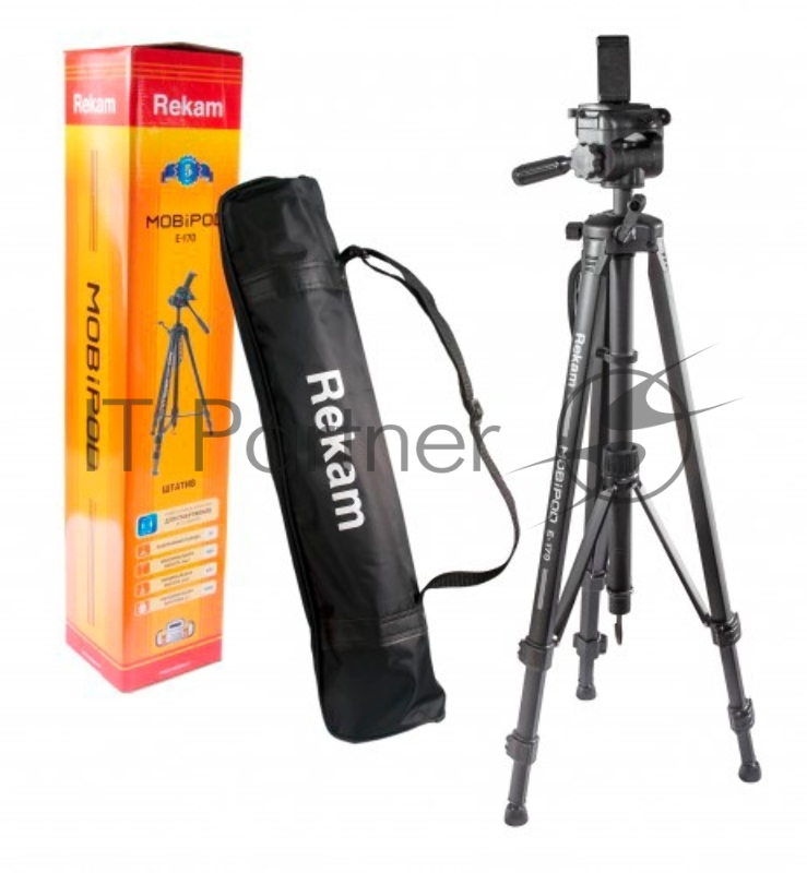 Штатив Rekam Mobipod E-170 напольный черный алюминий (1573гр.)