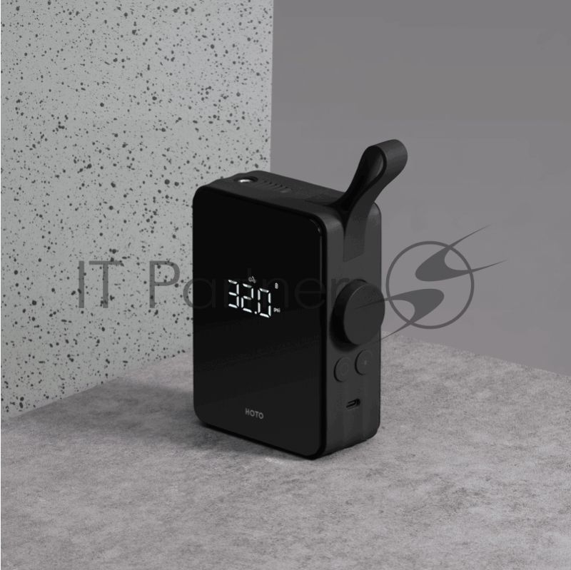 Компрессор накачки шин HOTO Portable Electric Tire Inflator авто-мото-вело, акум 2500мАч