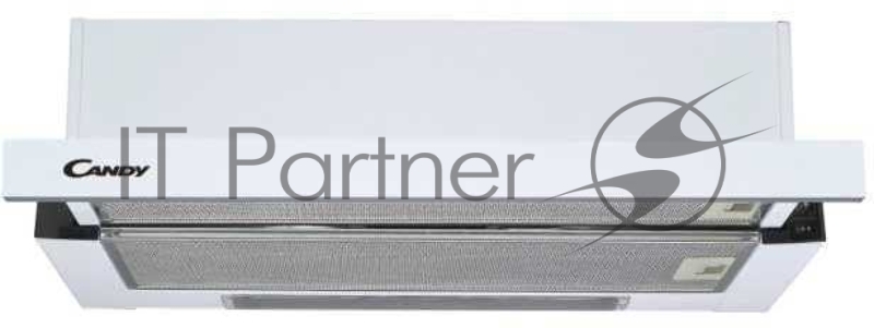 Вытяжка встраиваемая Candy CBT6130/2W-07 белый управление: ползунковое (1 мотор)