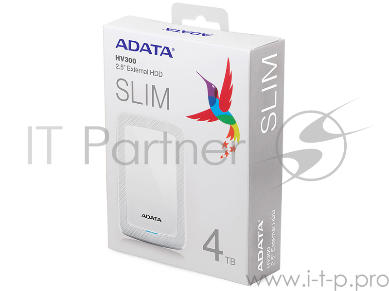 Жесткий диск A-Data USB 3.0 4Tb AHV300-4TU31-CWH HV300 2.5 белый