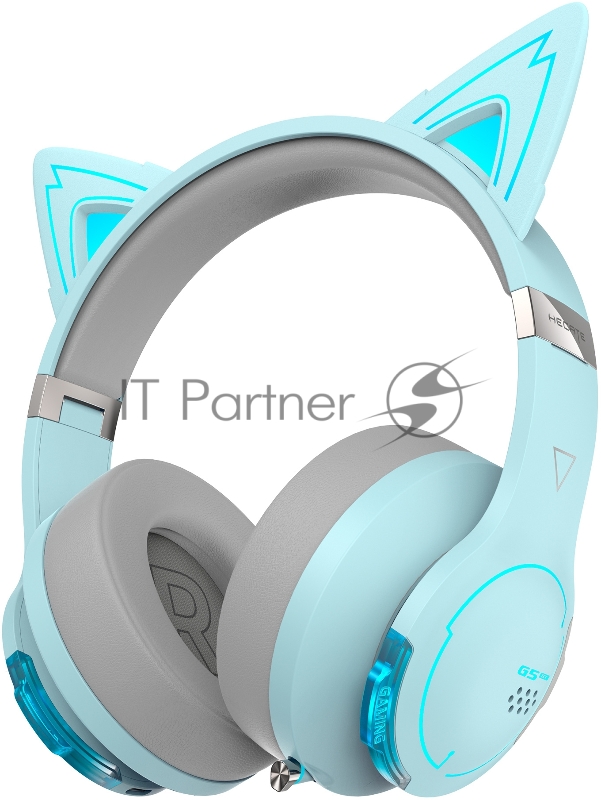 Наушники с микрофоном Edifier G5BT Cat голубое небо/серый
