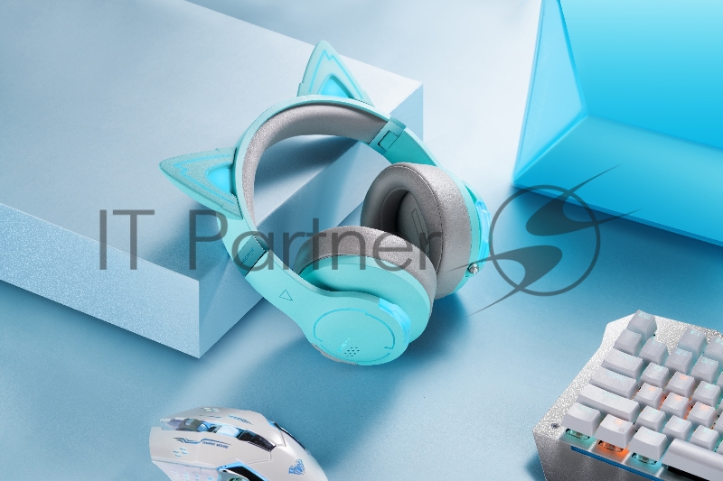 Наушники с микрофоном Edifier G5BT Cat голубое небо/серый