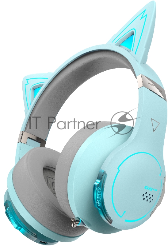 Наушники с микрофоном Edifier G5BT Cat голубое небо/серый