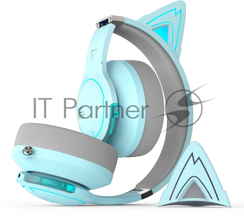 Наушники с микрофоном Edifier G5BT Cat голубое небо/серый