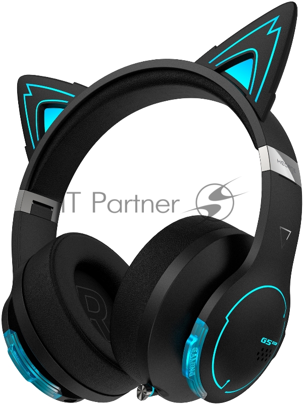 Наушники с микрофоном Edifier G5BT Cat черный мониторные Bluetooth/3,5 мм