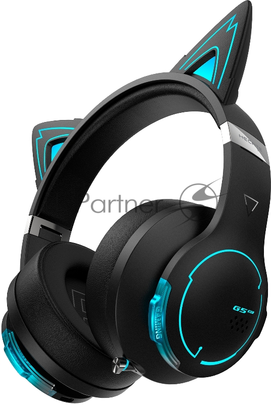 Наушники с микрофоном Edifier G5BT Cat черный мониторные Bluetooth/3,5 мм