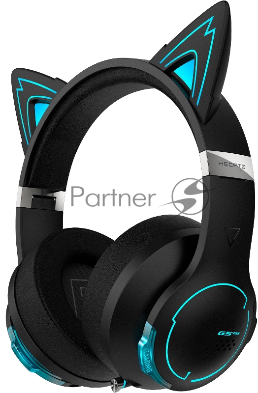 Наушники с микрофоном Edifier G5BT Cat черный мониторные Bluetooth/3,5 мм