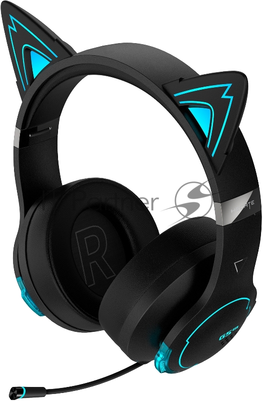 Наушники с микрофоном Edifier G5BT Cat черный мониторные Bluetooth/3,5 мм