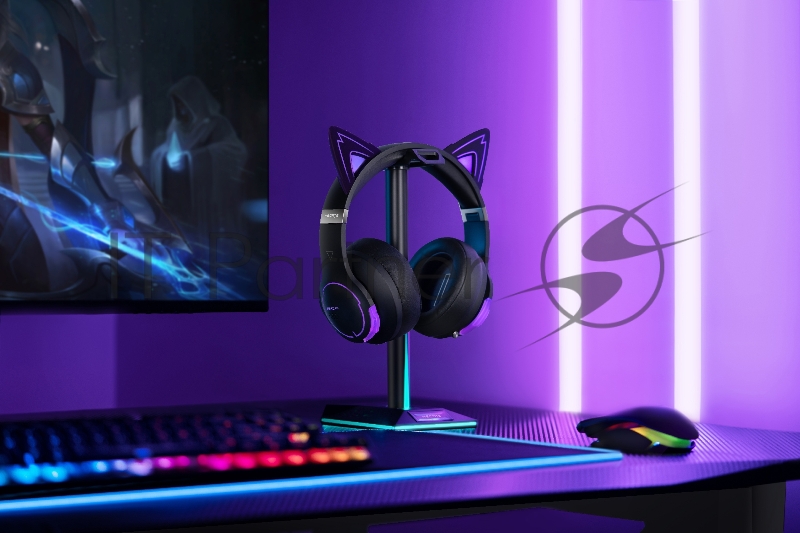 Наушники с микрофоном Edifier G5BT Cat черный мониторные Bluetooth/3,5 мм