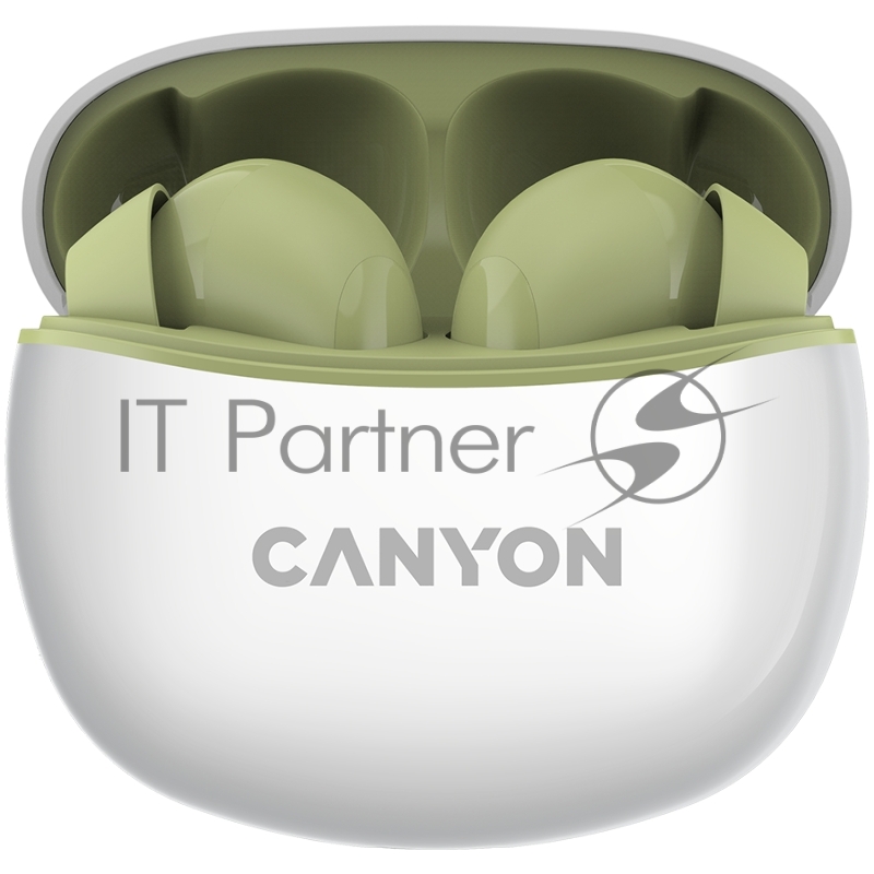 Наушники Canyon TWS-5 Bluetooth Green