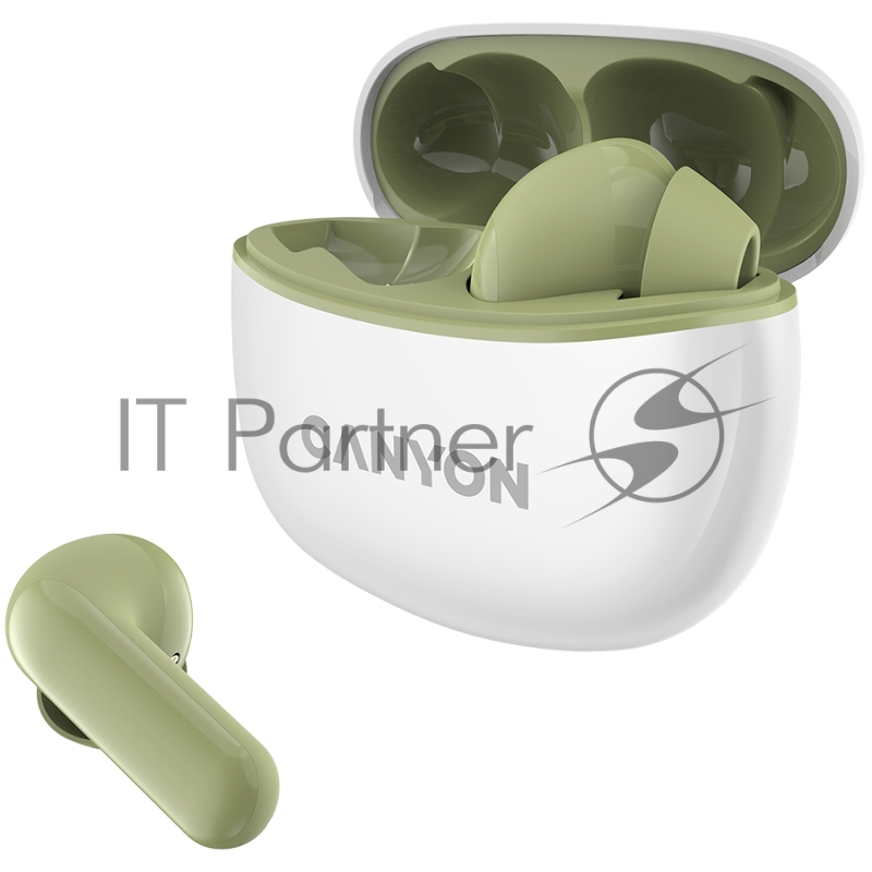 Наушники Canyon TWS-5 Bluetooth Green